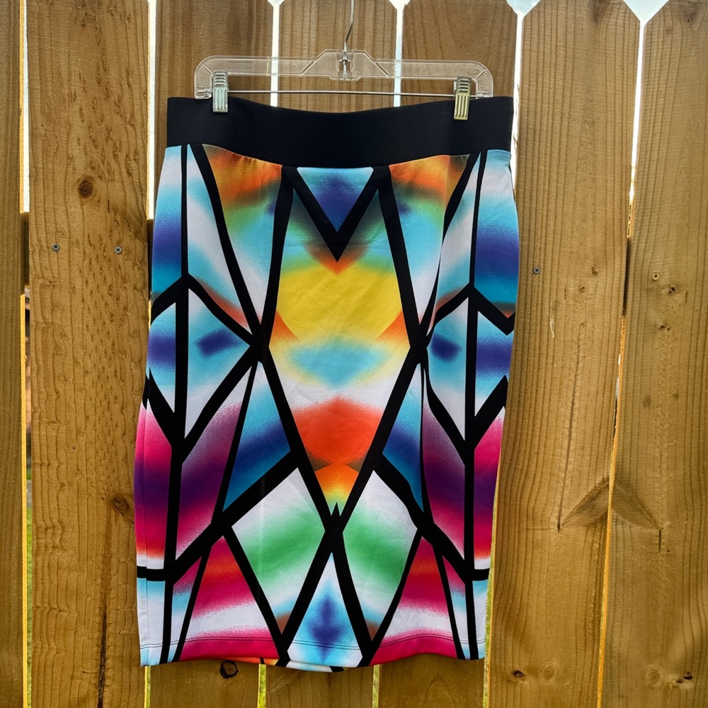 Bisou bisou skirt Colorful Geometric Women's Skirt
